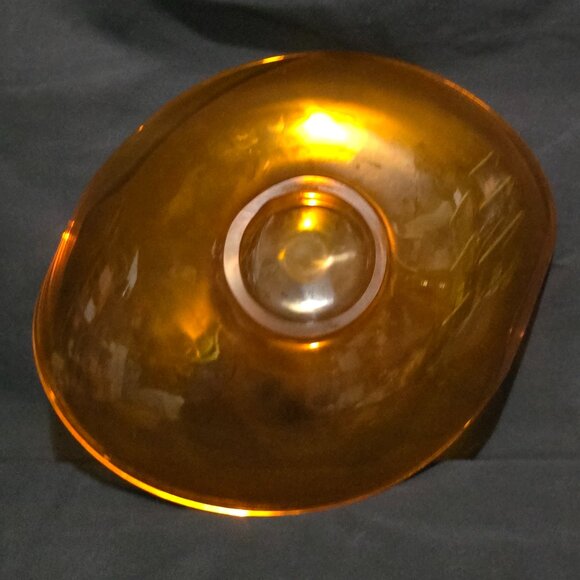 Vtg Viking Glass EPIC Oblong Shallow Bowl Persimmon - Picture 5 of 5